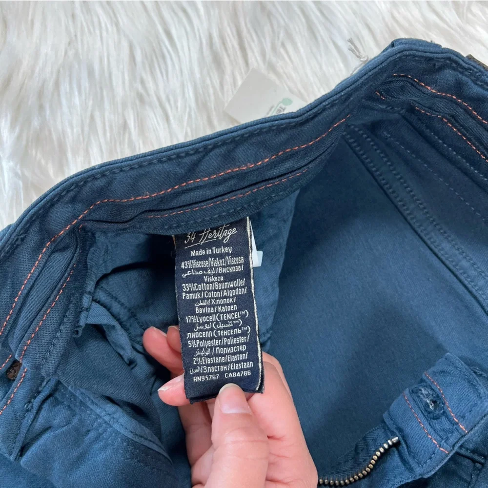 NWT 34 Heritage Courage Straight Leg‎ Pants in Petrol Comfort